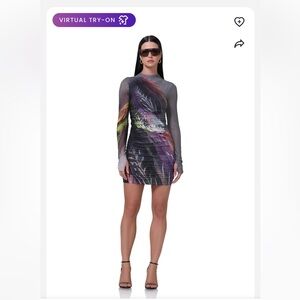AFRM Multicolor Long Sleeve Dress